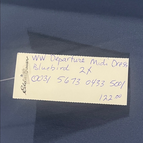 Eddie Bauer Light Blue Dress Size 2X - Picture 3 of 6